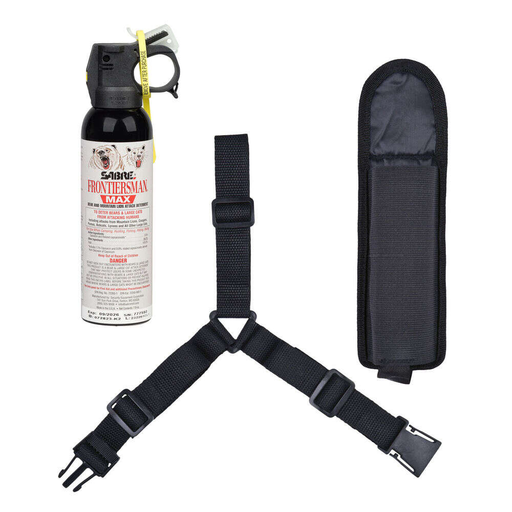 Non Lethal Defense Security Equipment 4.50" 7.9OZ BEAR & MNTN LION SPRAY W/CH HOL • Model: 4.50"